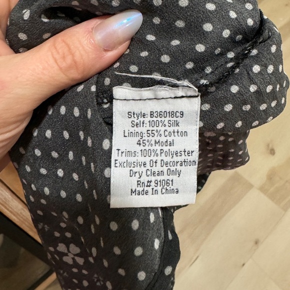 Johnny Was Silk Biya mini dress embroidered flowers floral ruffles short sleeve - Picture 8 of 9